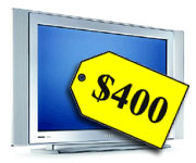 32- LCD TV      $400