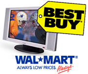 LCD TV  $999  Wal-Mart  Best Buy