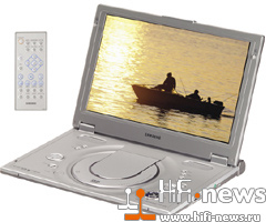 Samsung представляет портативный DVD-проигрыватель с экраном в 12 дюймов.