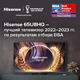 Компания Hisense завоевала награду EISA от авторитетной ассоциации экспертов в области видео и аудио. Модель Hisense 65U8HQ победила в номинации
«Лучший продукт 2022–2023 гг.»