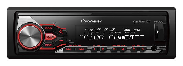 Pioneer - головные устройства 1DIN с удвоенной выходной мощностью 4х100 Вт