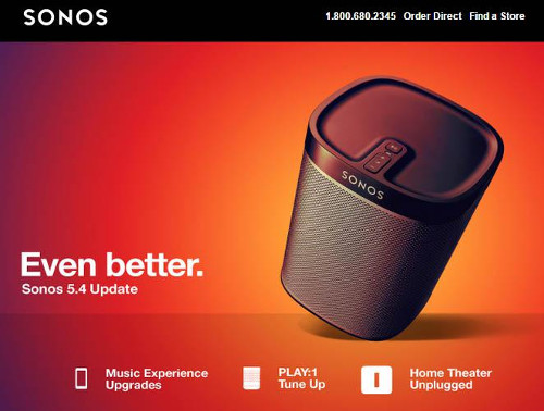 Обновление прошивки ПО Sonos - Update 5.4
