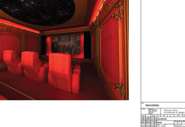 Персональный кинозал в стиле барокко от компании Neocinema