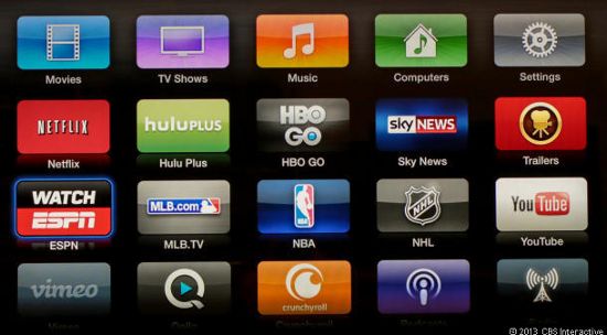 Приложение iTunes Store медиаплеера Apple TV