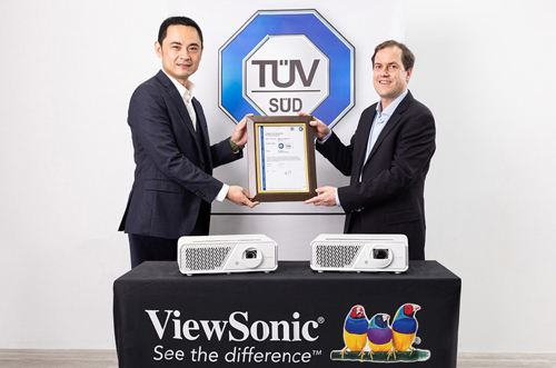 Светодиодные проекторы ViewSonic X1 и X2 первыми в отрасли получили сертификат низкого уровня синего света TÜV SÜD