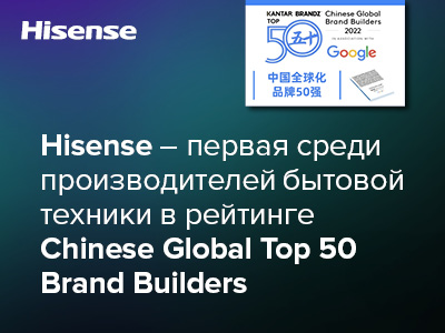 Hisense           Chinese Global Top 50 Brand Builders