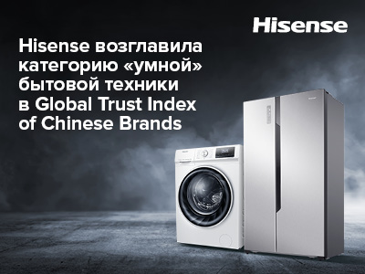 Hisense вошла в рейтинг Global Trust Index of Chinese Brands, возглавив категорию «умной» бытовой техники